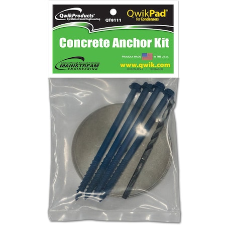 Qwikproducts QwikPad for Condensers (Optional Concrete Anchor Kit) QT8111